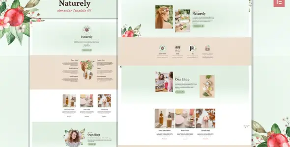 Naturely – Natural Cosmetics & Beauty Template Kit